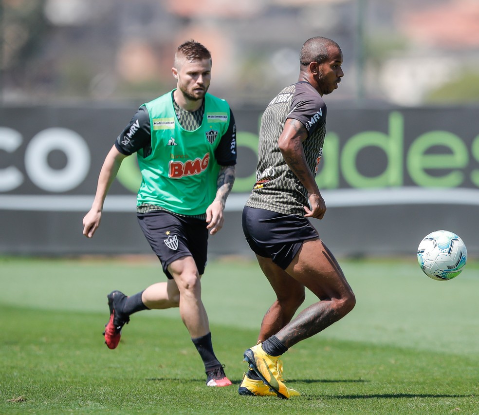 Eduardo Sasha e Mariano, dois dos refor�os do Atl�tico-MG na "era Sampaoli" � Foto: Bruno Cantini/Atl�tico 