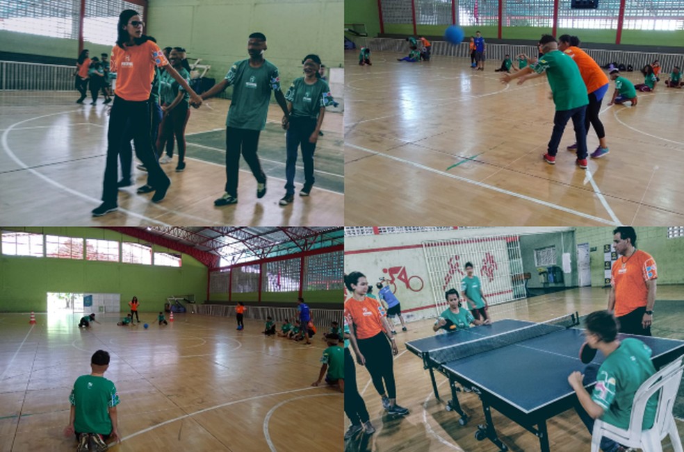 Cerca de 90 alunos participam do 1Âº Festival ParalÃ­mpico, em Boa Vista-RR â Foto: DivulgaÃ§Ã£o