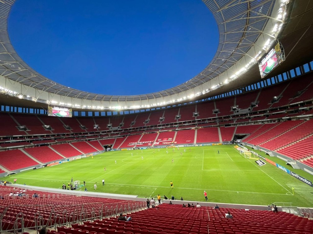 Santos x San Lorenzo será no Mané Garrincha — Foto: ge