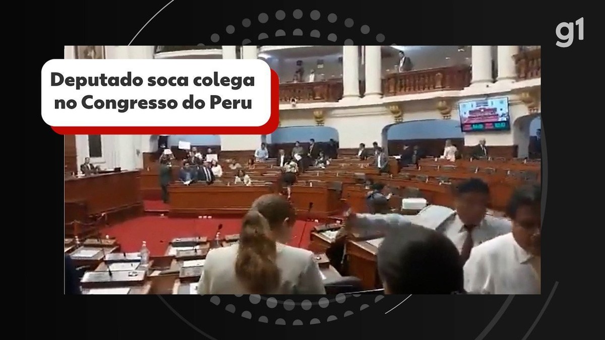 Dentro Do Congresso Deputado Do Peru Soca Colega Na Cara Pelas Costas Veja Vídeo Mundo G1 6268