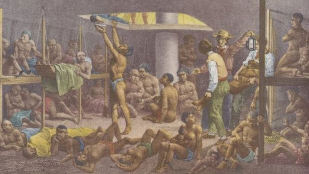 Cerca de 4,8 milhões de africanos foram transportados para o Brasil e vendidos como escravos, ao longo de mais de três séculos (Foto: The New York Public Library)