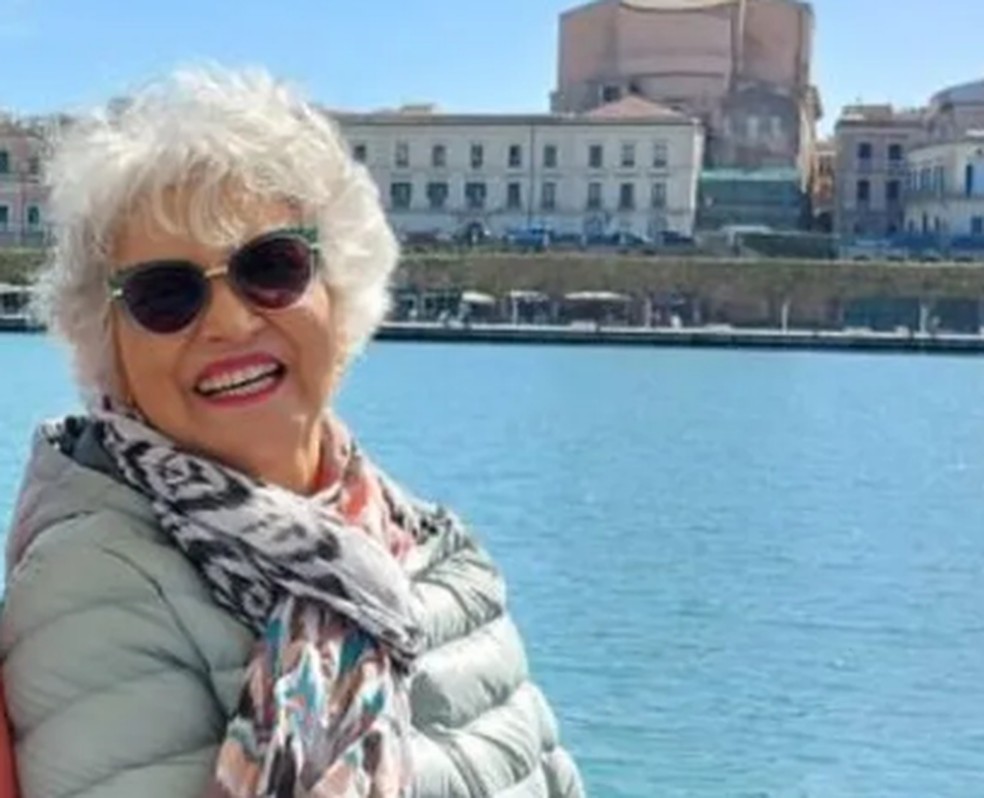 Alair teria batido a cabeça ao ser empurrada durante assalto em Copacabana — Foto: Reprodução