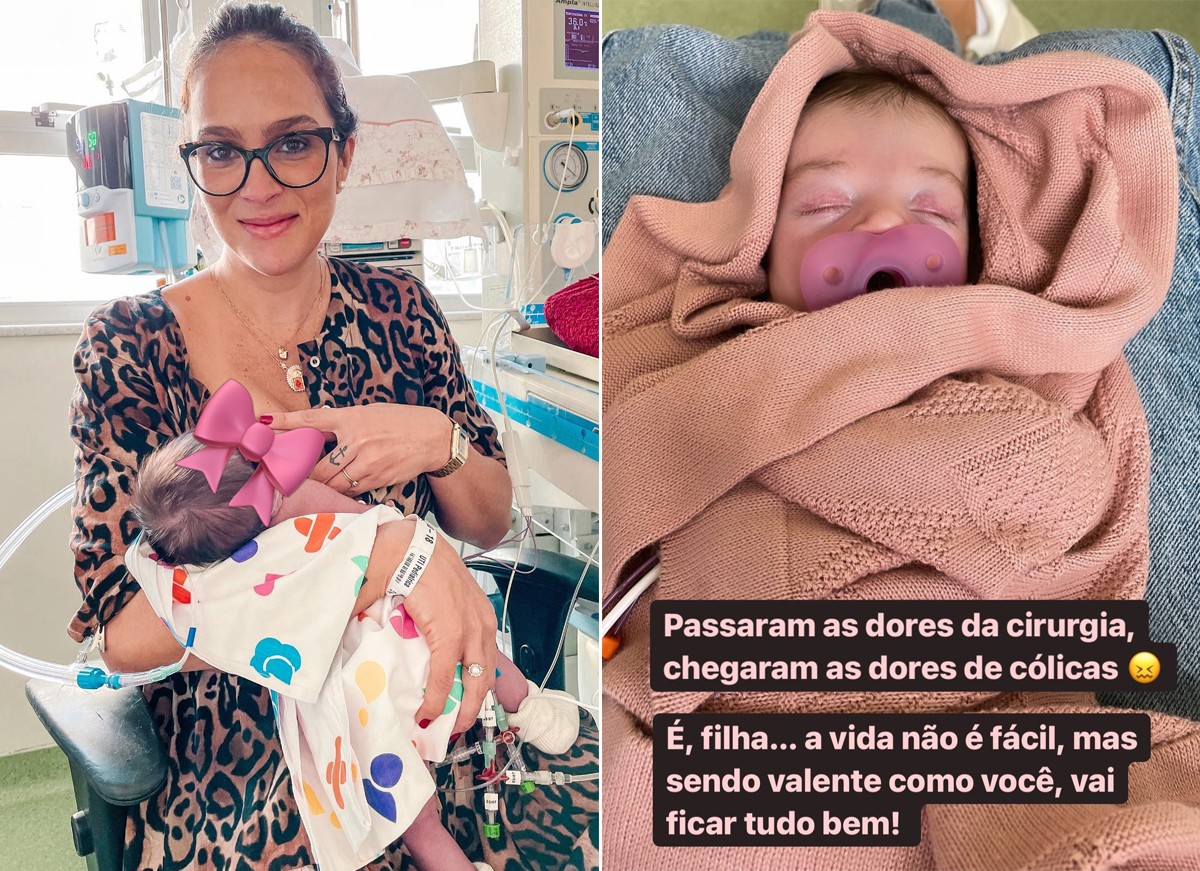 Letícia Cazarré vem compartilhando as evoluções no quadro de saúde de Maria Guilhermina (Foto: Reprodução / Instagram)