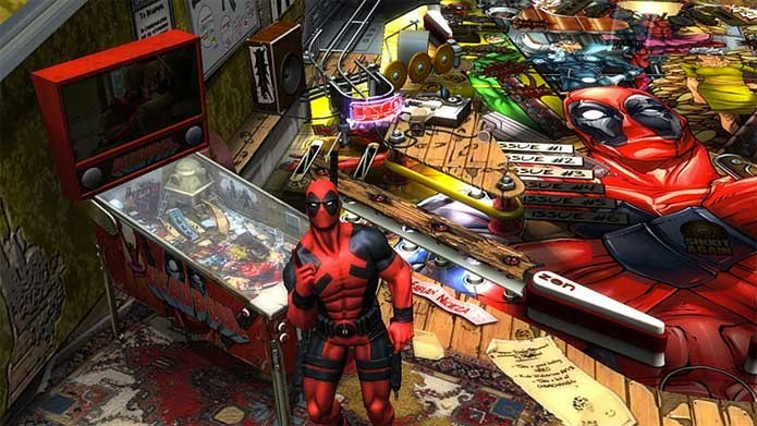 Deadpool tem sua mesa própria em Zen Pinball 2 (Foto: Divulgação/Zen Studios)