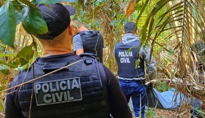 Polícia civil encontra ossadas humanas em área de mata na comunidade Jabuti, zona rural de Juruti 