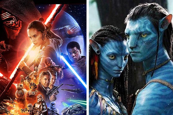 'Star Wars: O Despertar Força' e 'Avatar' (Foto: Reprodução)