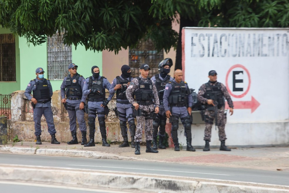 Clínica de saúde é alvo de tentativa de assalto em São Luís (MA) — Foto: Matheus Soares/Grupo Mirante