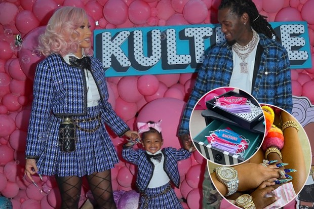 Cardi B e Offset promoveram festão de luxo para a pequena Kulture (Foto: Reprodução / Instagram)