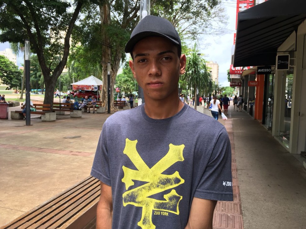 Felipe Eduardo Pires de Campos Silva, de 18 anos, estudante (Foto: Valmir Custódio/G1)