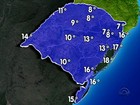 Quarta-feira amanhece gelada no RS, e algumas regiões registram chuva