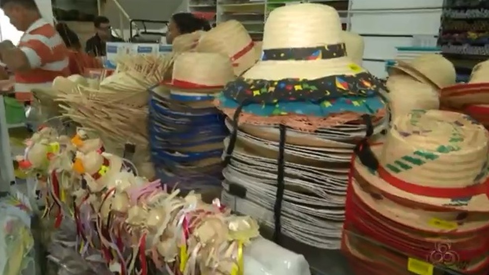 Lojas de Rio Branco estão preparadas para aumento nas vendas com festas juninas  (Foto: Reprodução/Rede Amazônica Acre)