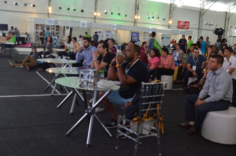Anúncio dos vencedores do desafio das Startups foi realizado na amnhã de domingo (19) em Porto Velho (Foto: Hosana Morais/G1)