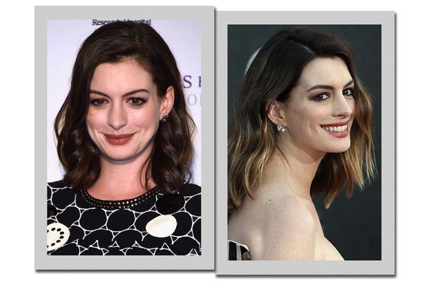 A neo mommy Anne Hathaway também pegou leve na mudança e confiou em reflexo no comprimento para entrar no clima do verão (Foto: Getty Images)