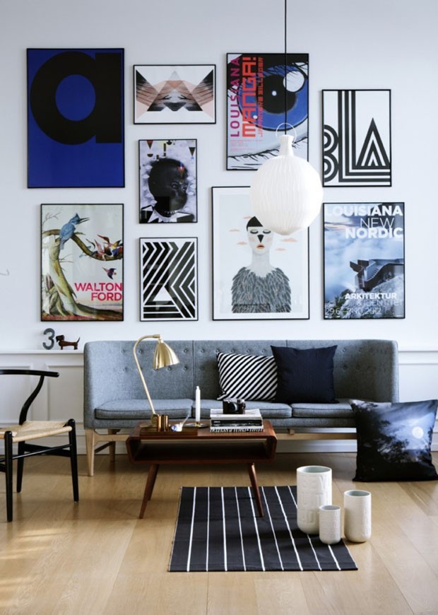 Quadros na sala: 21 ideias para inspirar a sua decoração (Foto: Reprodução/Casa Vogue )