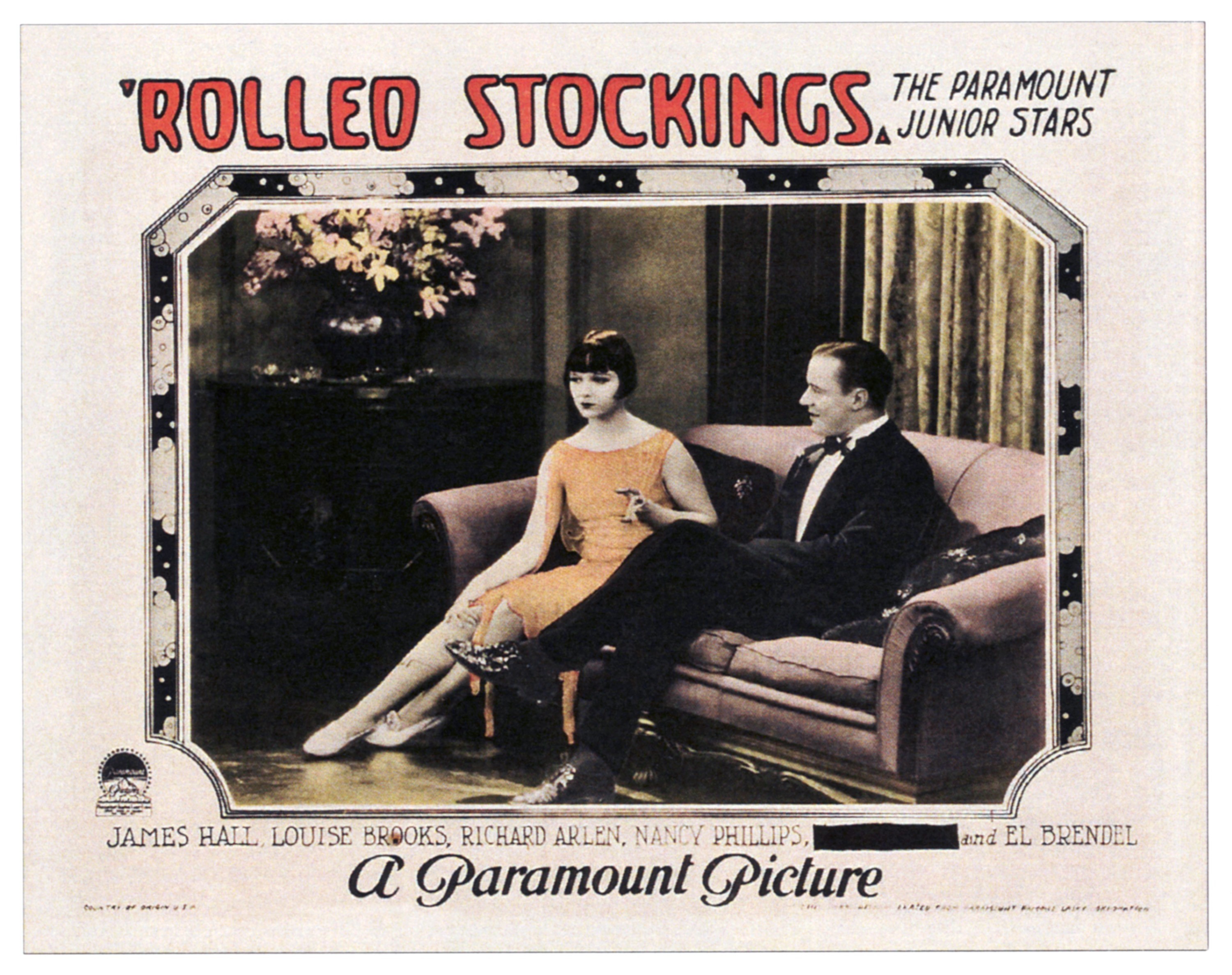 Rolled Stockings, lobbycard, from left: Louise Brooks, James Hall, 1927. (Photo by LMPC via Getty Images) (Foto: LMPC via Getty Images)