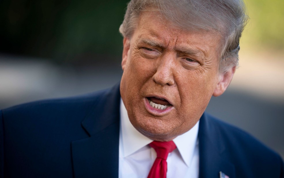 Para analista, Trump deu um passo 'além da sua linha usual' de ataques à ciência — Foto: Sarah Silbiger/Getty Images/AFP 
