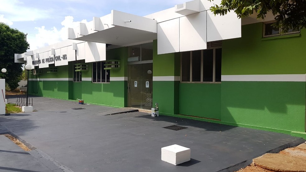 Delegacia de Aquidauana (MS), onde os policiais eram lotados — Foto: Site O Pantaneiro/Reprodução