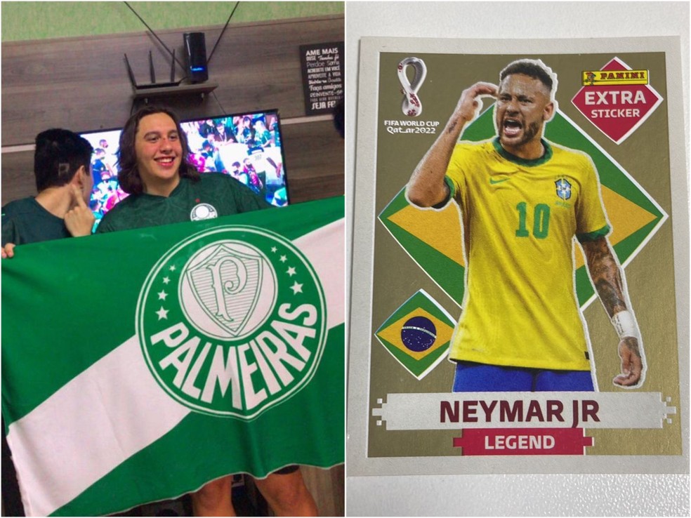 Após negar proposta de ninhada de cães por figurinha rara de Neymar, jovem  tenta vender item para assistir jogo do Palmeiras | Mato Grosso do Sul | G1
