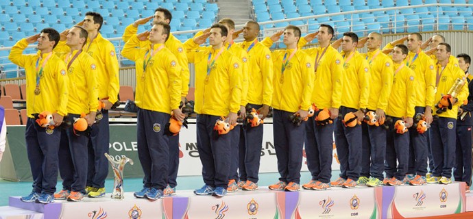 vôlei masculino Brasil campeão Jogos Mundiais Militares (Foto: Felipe Barra)