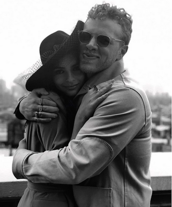 A atriz e modelo Emily Ratajkowski com o marido, Sebastian Bear-McClard (Foto: Instagram)
