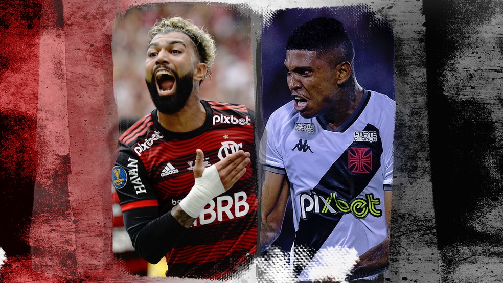 Gabigol e Raniel são os artilheiros do ano de Flamengo e Vasco, respectivamente — Foto: Infoesporte