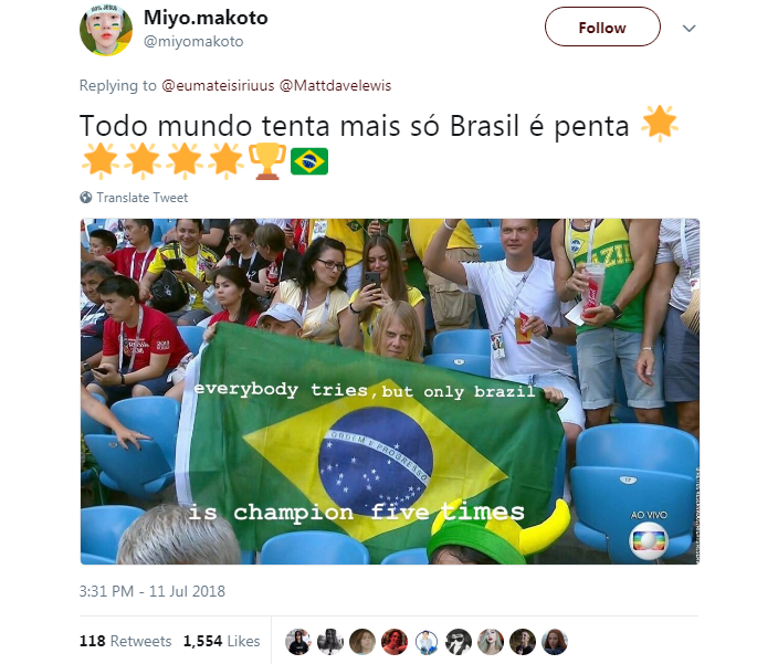 Brasil sempre vence quando o assunto é memes (Foto: Reprodução/Twitter)
