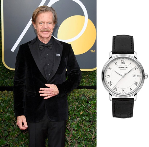 O ator William H Macy usou um Montblanc Tradition Automatic Watch 112609 no Globo de Ouro (Foto: Divulgação)