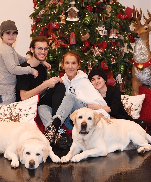 Celina Dion e família (Foto: Reprodução/Instagram)