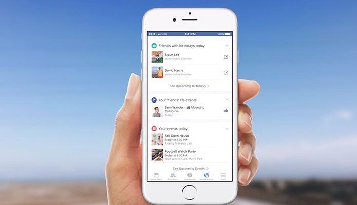 Facebook vai ganhar notificações no estilo Google Now (Foto: Divulgação)