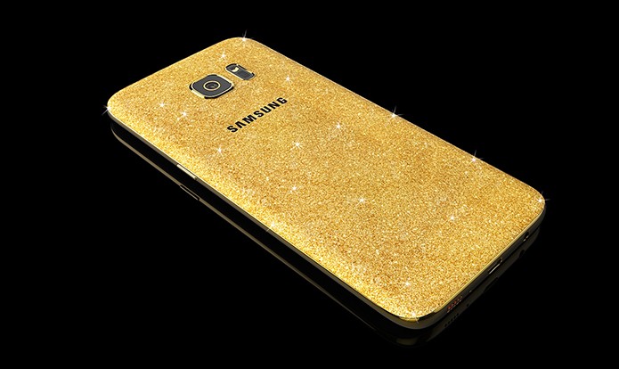 Galaxy S7 revestido a ouro vem em caixa especial e custa quase R$ 6 mil (Foto: Divulgação/Goldgenie)