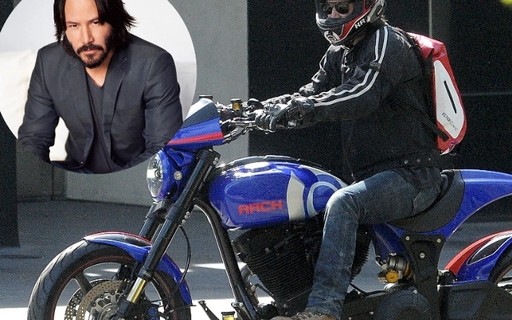 Keanu Reeves circula com nova motocicleta de mais de R$ 400 mil