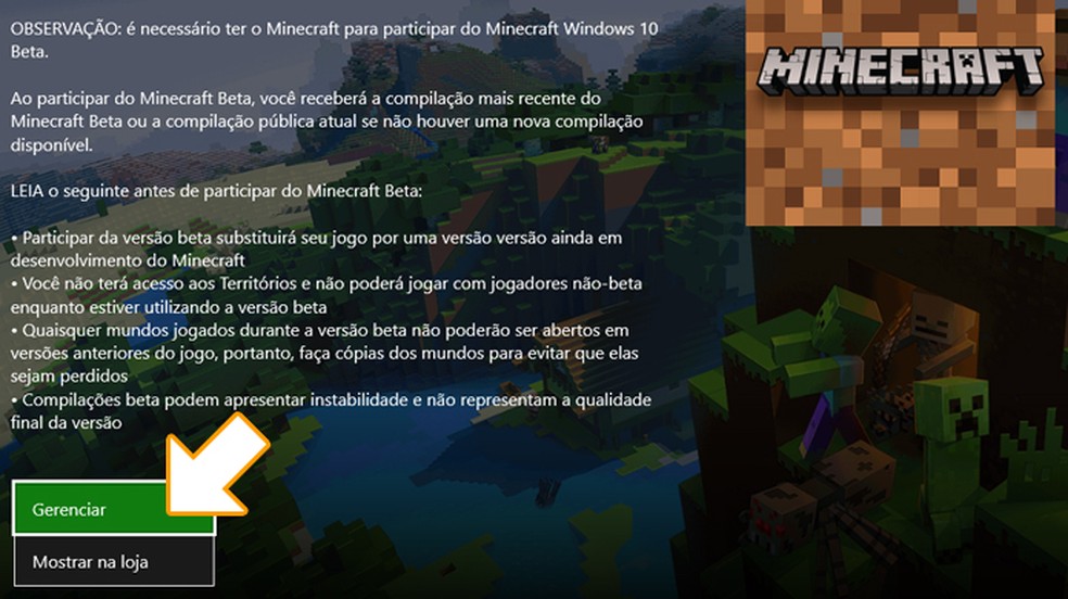 Como Sair Da Versao Beta Do Minecraft Jogos Casuais Techtudo
