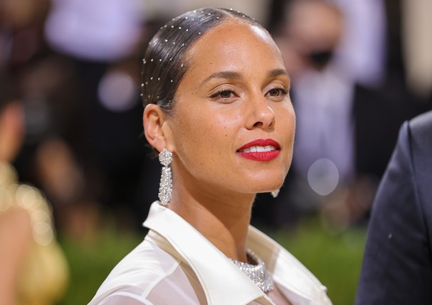 NEW YORK, NEW YORK - SEPTEMBER 13: Alicia Keys attends The 2021 Met Gala Celebrating In America: A Lexicon Of Fashion at Metropolitan Museum of Art on September 13, 2021 in New York City. (Photo by Theo Wargo/Getty Images) (Foto: Getty Images)