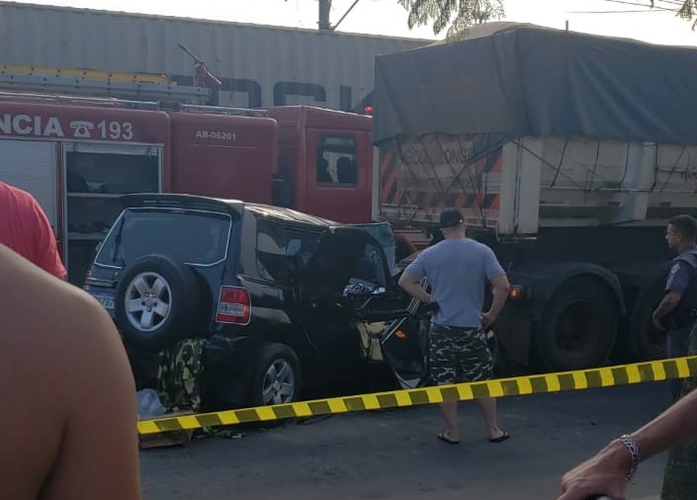 Acidente que matou José Nilton Lima de Oliveira, o 'Doidão', envolveu um caminhão — Foto: Reprodução