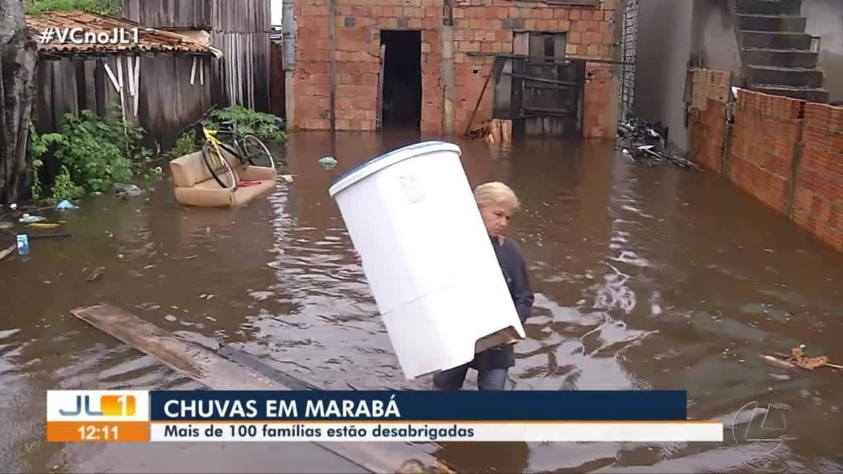 Chuvas Marabá Decreta Situação De Emergência Mais De 100 Famílias Estão Desabrigadas Pará G1 