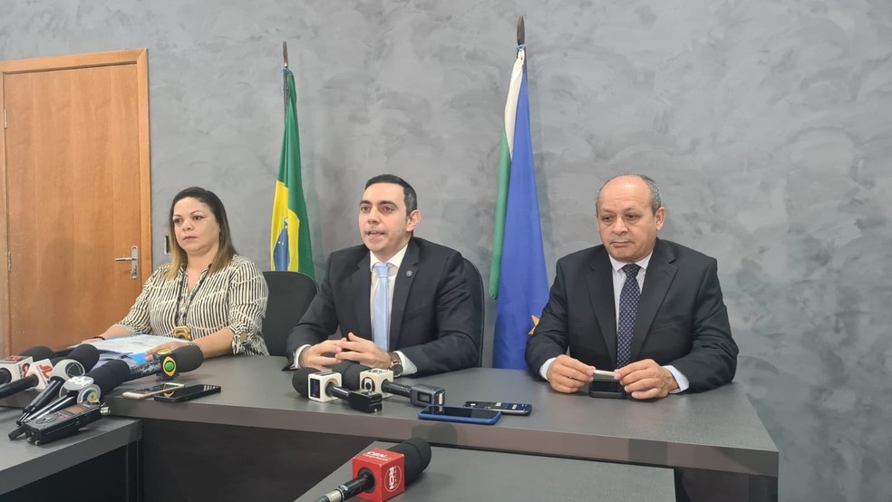 Delegado-geral de Polícia Civil de Mato Grosso do Sul, Roberto Gurgel, em entrevista sobre as investigações contra o ex-prefeito nesta terça-feira (26) — Foto: Reprodução/TV Morena