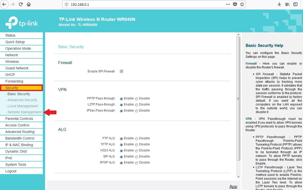 Como liberar porta no roteador tp link para acesso remoto Liberar Ping E Acesso Porta Wan Tplink Wr840n Ciapassostec
