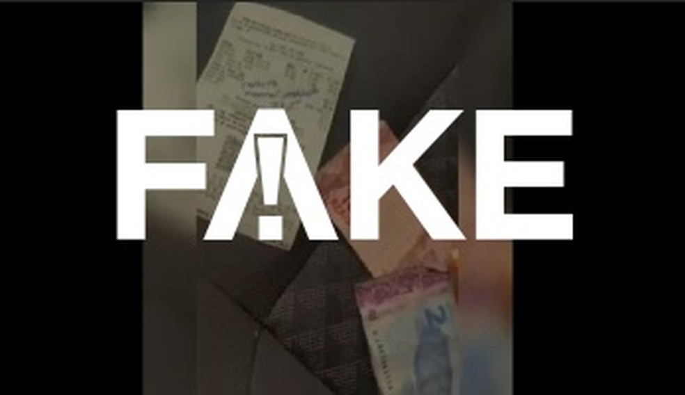 É #FAKE vídeo em que homem diz ter recebido devolução de impostos federais após abastecer etanol — Foto: Reprodução