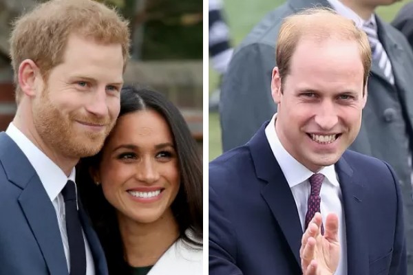 Príncipe Harry, Meghan Markle e Príncipe William (Foto: Getty Images)