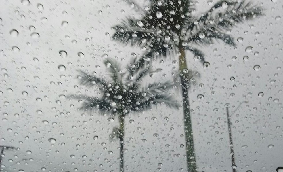 Esta segunda-feira é de chuva em Santa Catarina em todas as regiões  — Foto: Valéria Martins/G1