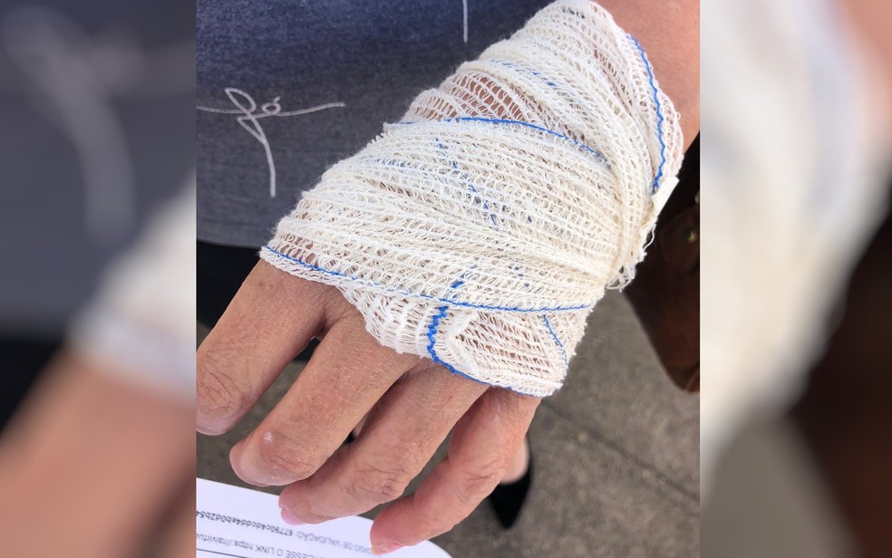 Técnica em enfermagem é agredida em hospital de Catalão, Goiás — Foto: Alyne Braga/TV Anhanguera