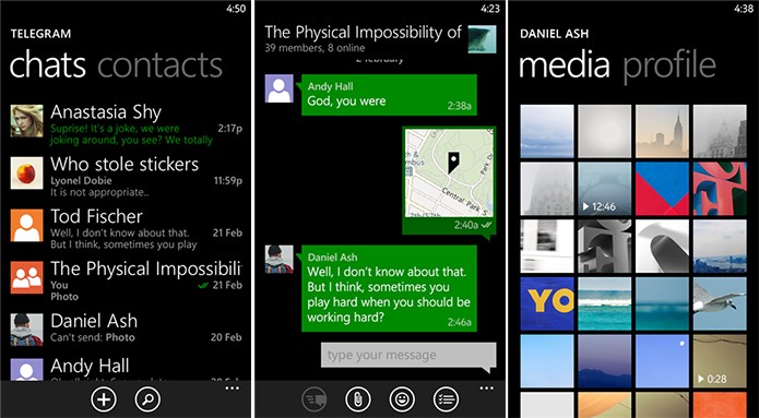 Telegram é uma boa alternativa para o WhatsApp no Windows Phone (Foto: Divulgação/Windows Phone Store)