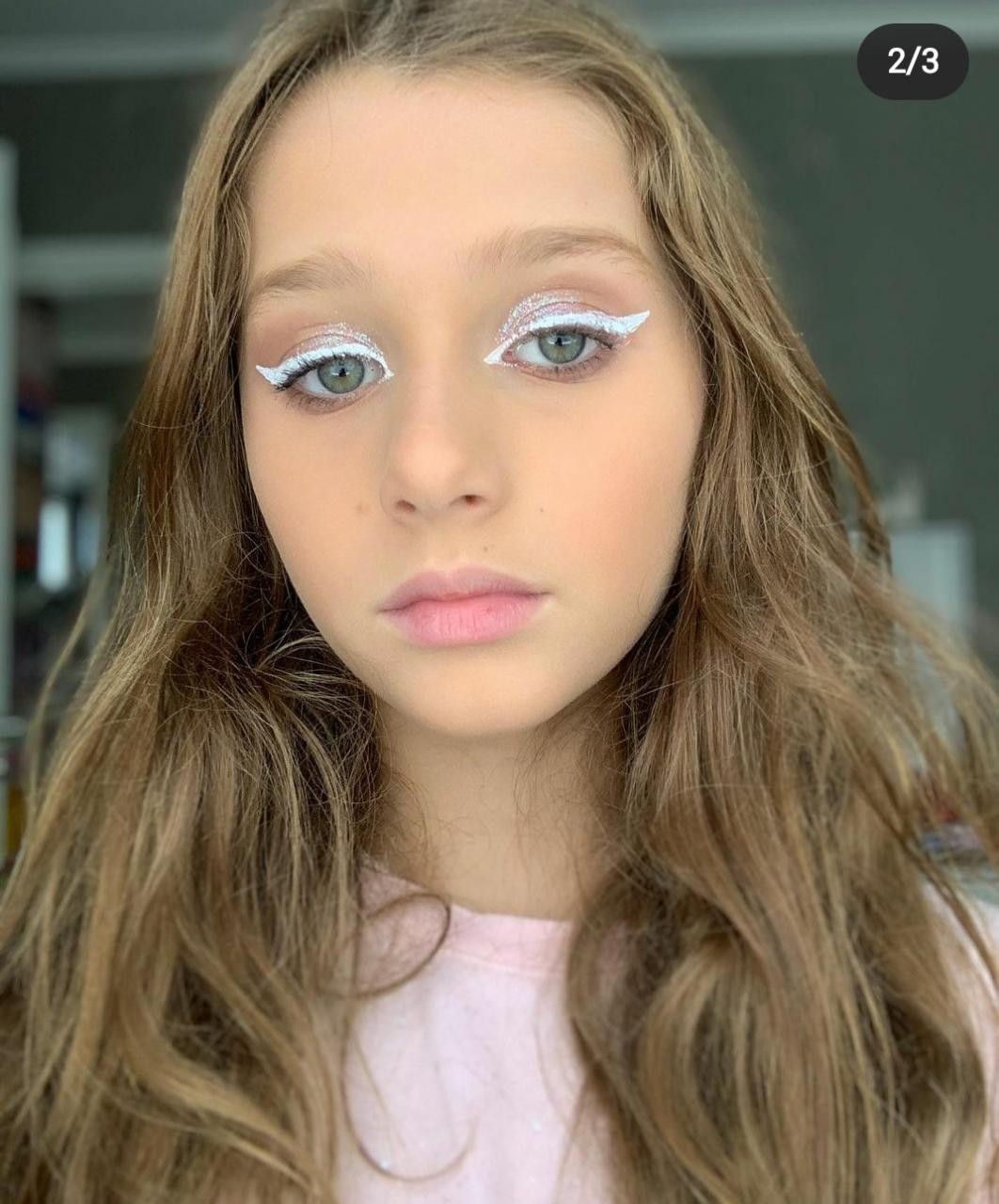 Ella, filha de Fabio Assunção, faz maquiagem artística (Foto: Reprodução/Instagram)