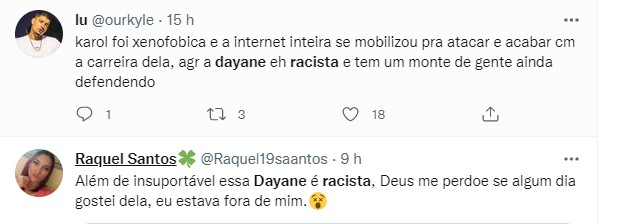 Dayane Mello é acusada de racismo (Foto: Reprodução/Twitter)