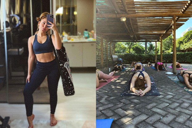 Larissa Manoela compartilha momentos no yoga (Foto: Reprodução/Instagram)