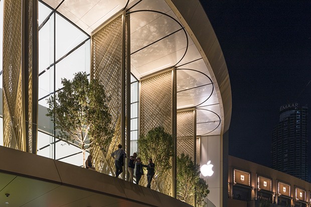 Nova loja de Apple em Dubai é pura ostentação arquitetônica (Foto: Divulgação)