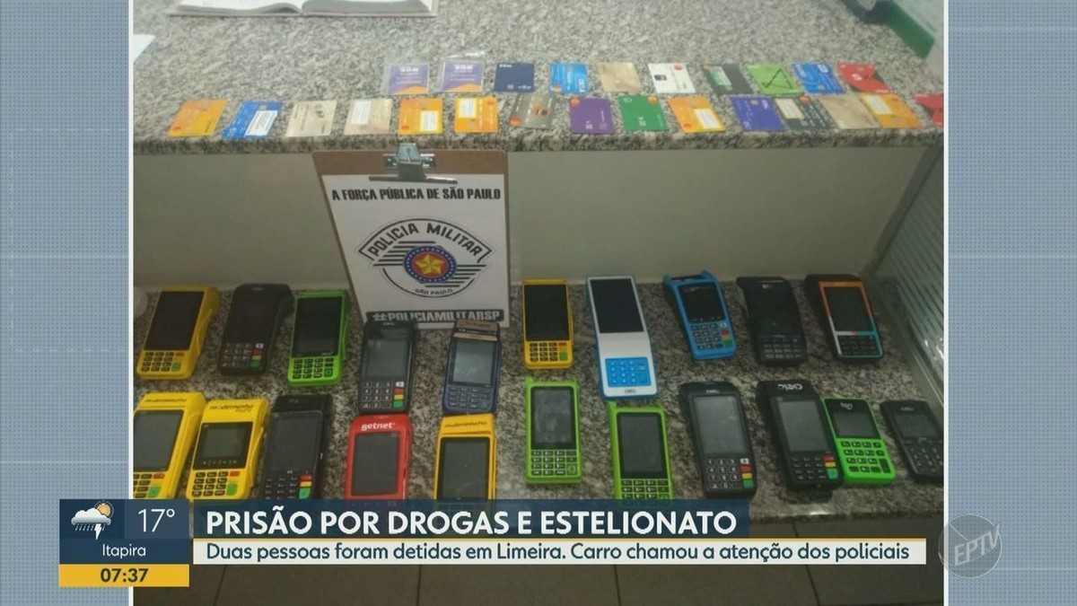 Casal é preso com drogas, arma e materiais usados para estelionato em Limeira