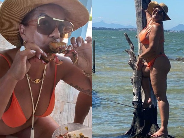 Solange Couto se divertindo em férias (Foto: Reprodução/ Instagram)