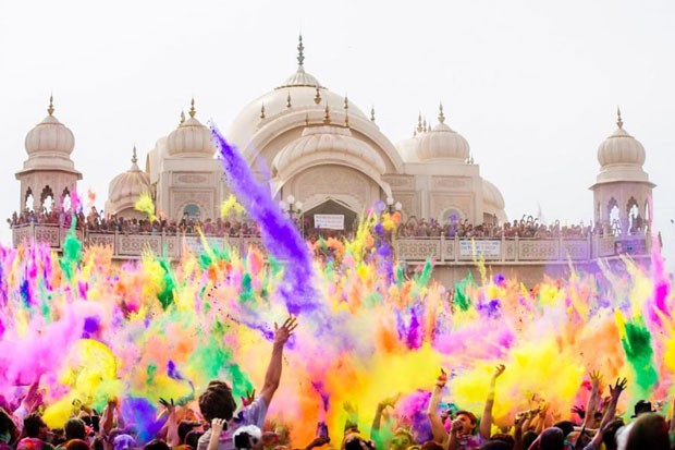 Holi, o festival das cores, na Índia (Foto: Divulgação)