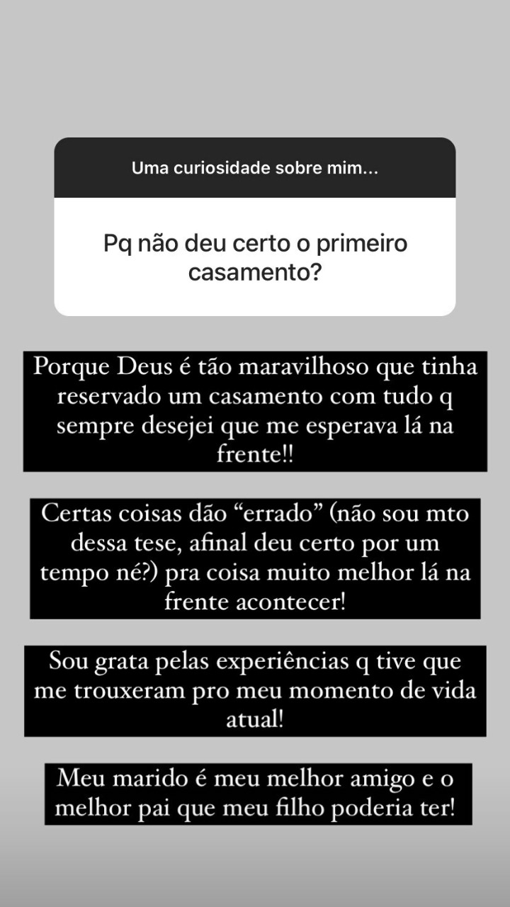 Sthefany Brito fala sobre fim do casamento com Alexandre Pato (Foto: Reprodução / Instagram)
